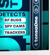 TensaOne Hidden Camera Detectors – Small Anti Spy Audio Video GPS Tracker RF Detector for Wireles...