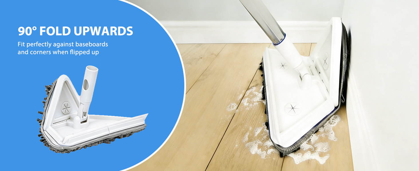 baseboard cleaner tool with handle