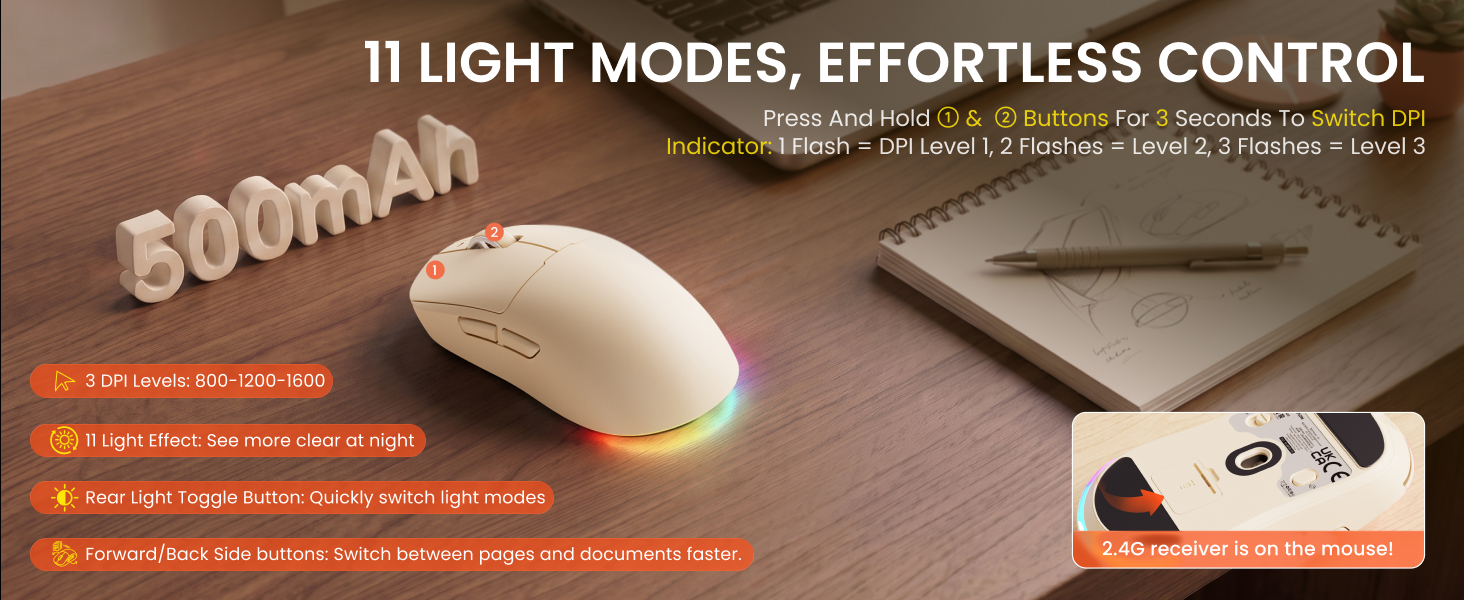 wireless keyboard and mouse combo with ergonomic wrist rest