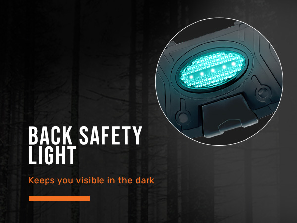 headlamp with back safety light