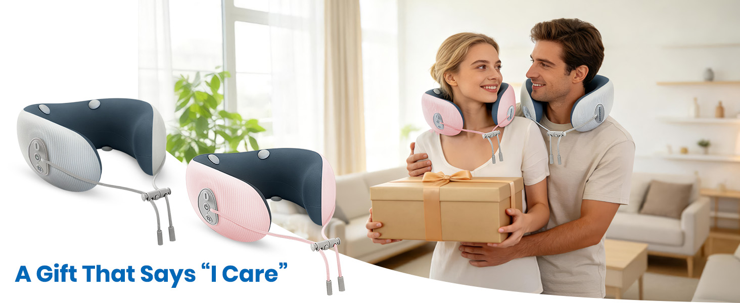 Travel Neck Pillow 3 in 1 with Heating and Massage