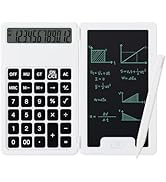 Desk Portable Basic Calculator with Notepad and Stylus, 12 Digit Large Display Multi-Function for...