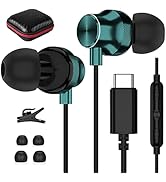 USB C Headphone Wired Earbuds for Samsung S26 Ultra S25 FE S24 Ultra A17 A16 S23 in-Ear Noise Iso...