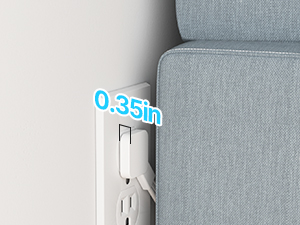 45° flat plug