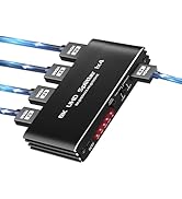 avedio links HDMI 2.1 Splitter 8K@60Hz 1 in 4 Out 4K@120Hz, HDMI Splitter for Multiple Monitors (...