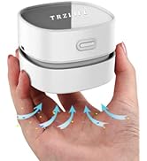 TRZLIFE Desk Vacuum Cleaner, Upgraded Mini Table Vacuum Improved Details Higher Suction More Dura...