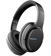 AMORNO Bluetooth Headphones Over Ear, 68 Hours Playtime Wireless Headphones with Mic, Foldable Ad...