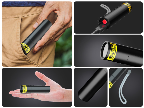 395nm Ultraviolet Blacklight Black Light Flashlight Mini