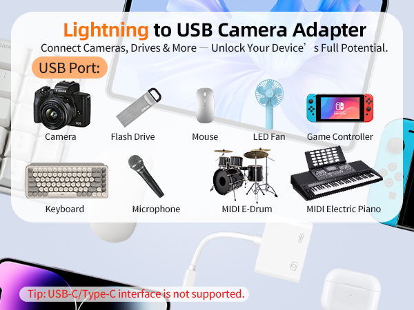 lightning to usb camera adapter