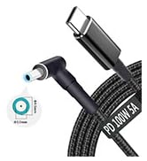 USB C to 4.5mm Laptop Charging Cable Adapter Male Type C to DC 4.5 x 3.0mm Converter 6.5ft 100W PD