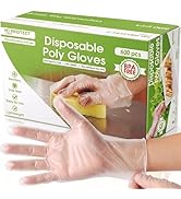 Keppi 600 Pack Disposable Food Prep Gloves – Clear Polyethylene, Latex- BPA &amp; Powder-Free – Bulk ...