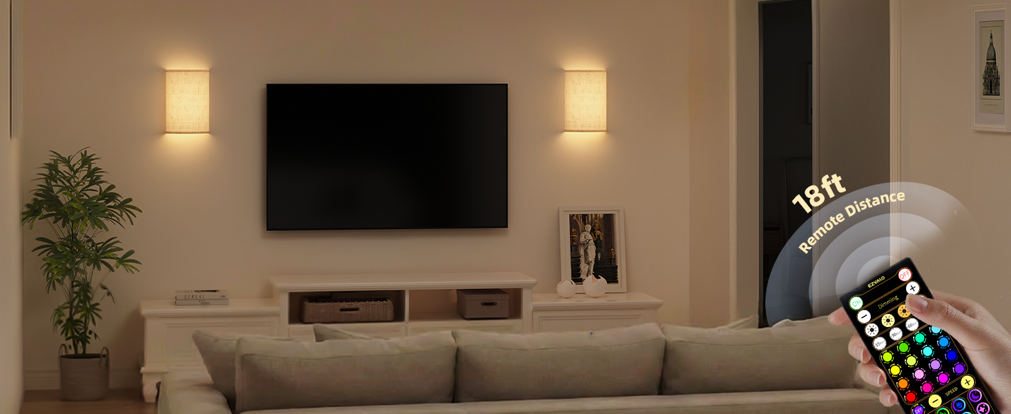 wall lights with remote control