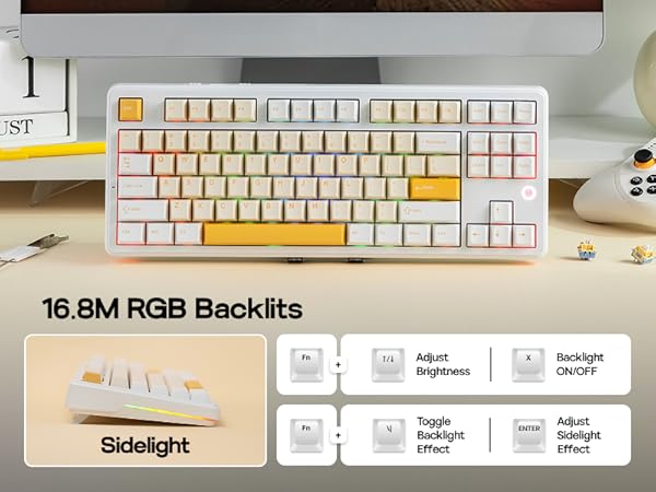 AK870 V2 White Yellow