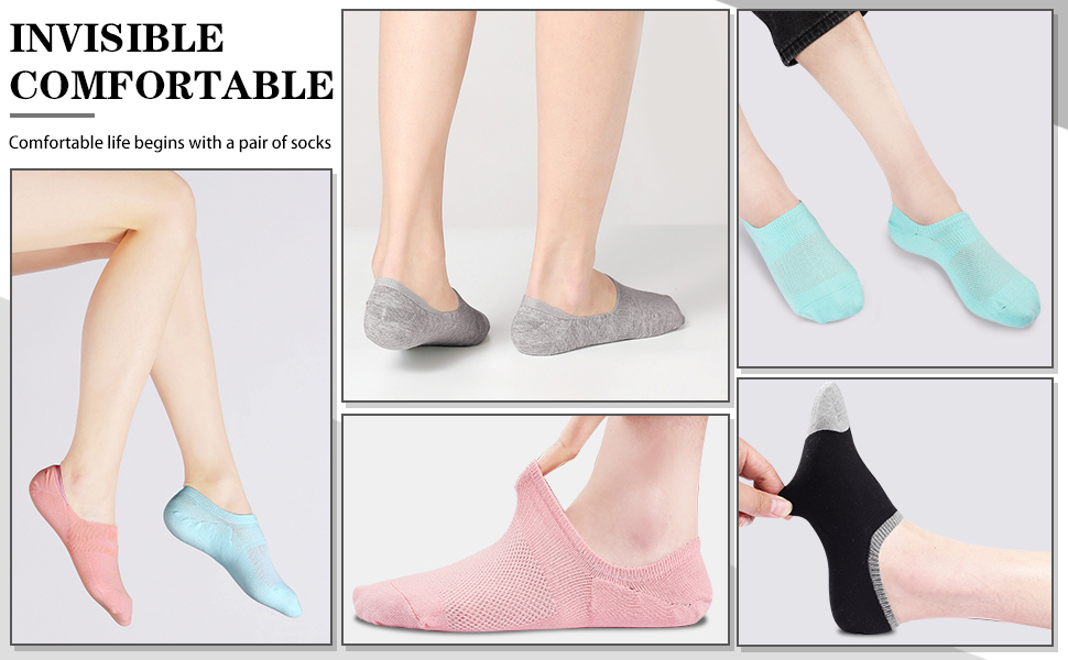 COTTON NO SHOW SOCKS WOMENS