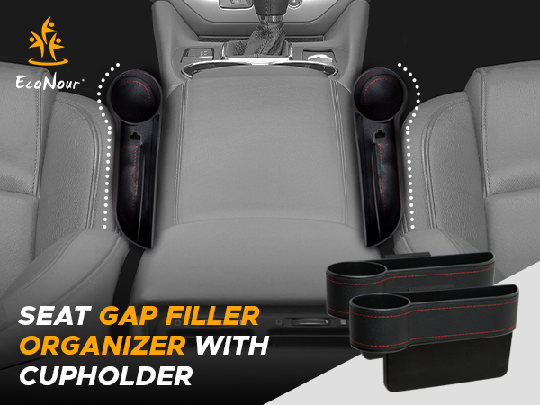 Seat Gap Filler Organizer With Cupholder