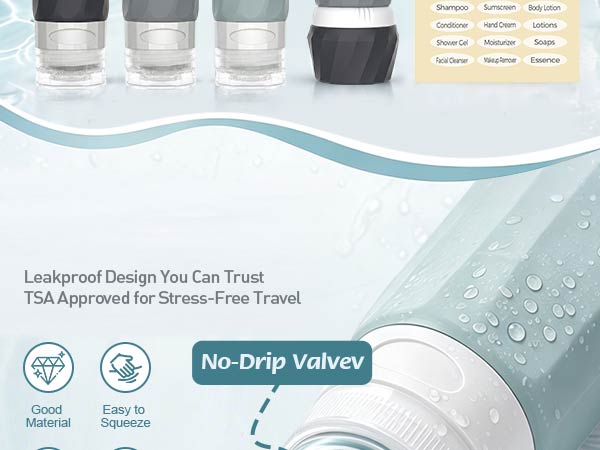 6Pcs Travel Bottles for Toiletries