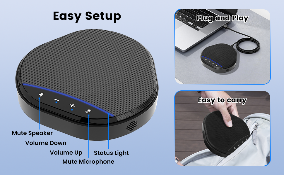 conference speakerphone USB microphone speaker desktop speakerphone