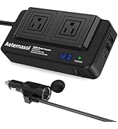 200W Car Power Inverter, 12V to 110V Car Power Converter with 5 Ports, Car Outlet Adapter Car Plu...