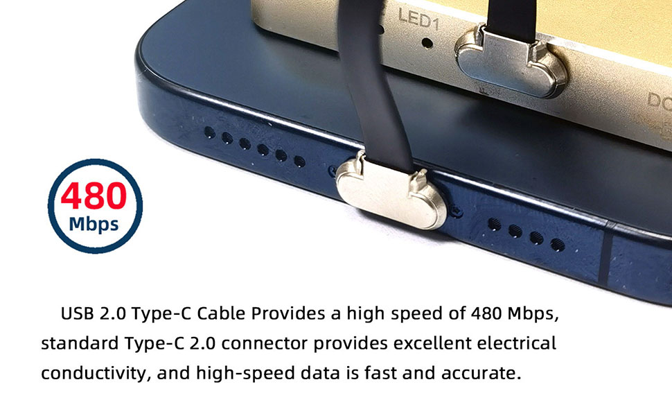 Ultra Slim Flat USB2.0 Data Cable
