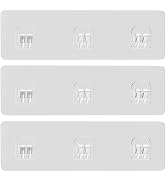 Lsnisni 3 Pack Shower Caddy Adhesive Replacement, Shower Adhesive Strips, Strong Adhesive Hooks, ...