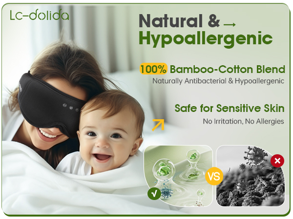 Bamboo cotton sleep mask