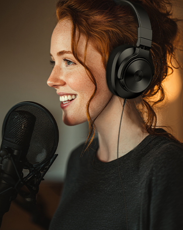 headphones over ear