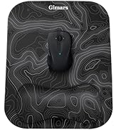 Gimars Large Smooth Superfine Fibre Memory Foam Ergonomic Mouse Pad Wrist Rest Support Mousepad w...
