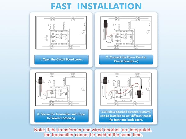 SINGCALL Doorbell Extender To Use With Existing Wired Doorbell