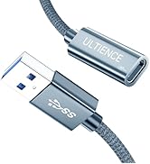 ULTIENCE USB-C Female to USB 3.0 Male Adapter Cable, 10Gbps Ultra-Fast Transfer Speed, 60W Fast C...