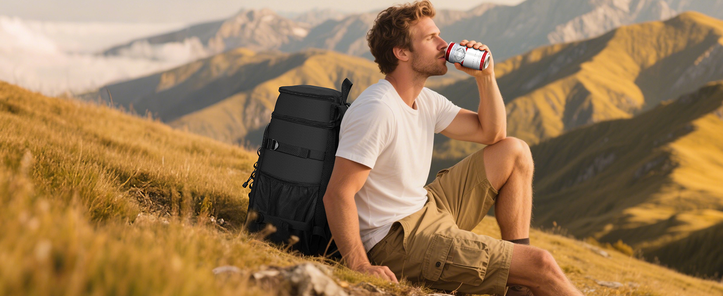 MIYCOO cooler bag keeps melted ice inside, a clean and dependable soft side cooler.