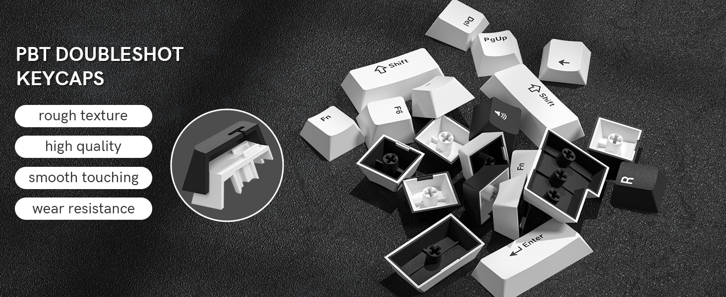 double shot pbt keycaps