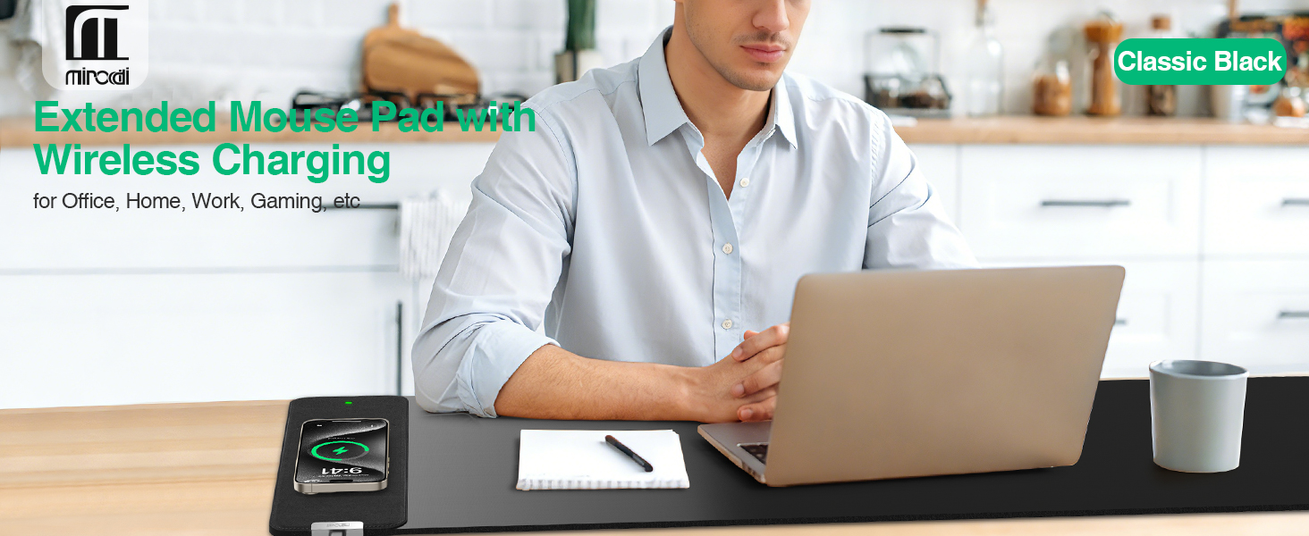 Mouse Pad with Wireless Charging