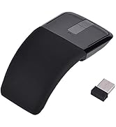 143 Foldable Touch Mouse, Arc Touch Mouse Mice with Receiver for PC Laptop Smart TV, Stylish Appe...