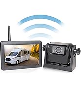 EWAY Wireless WiFi Magnetic Hitch Backup Camera 1080P HD Rechargeable Battery Powered No Wiring R...