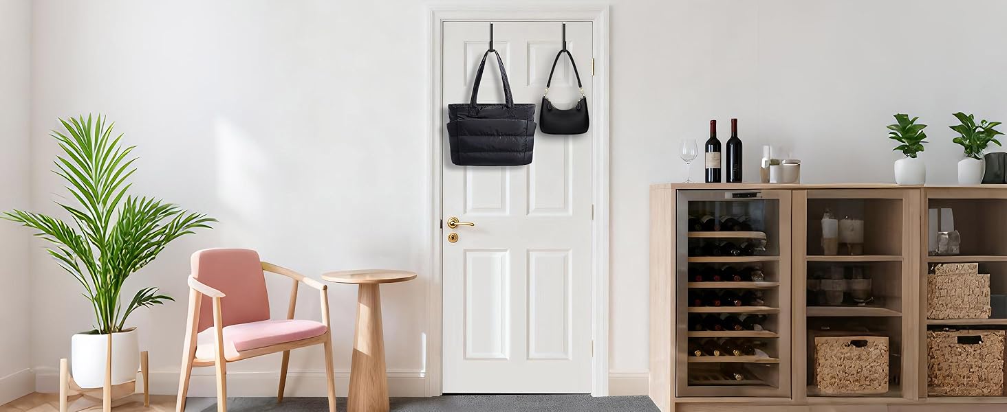 black over door hook hang purses