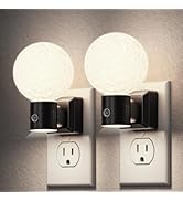 DORESshop Moon Night Light, Night Lights Plug into Wall, Dusk-to-Dawn Sensor, 3D Design 5000K Day...