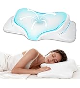 Lekewn RestAssured Cervical Neck Pillow - Ergonomic Memory Foam Bed Pillows for Sleeping, Neck Pi...