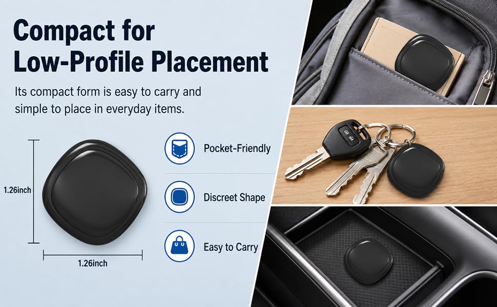 GPS Tracker for Vehicles, Mini Hidden Magnetic Car GPS Tracker