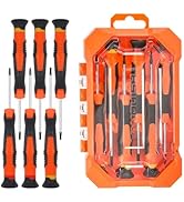VANQUISH 6Pcs Magnetic Tip Small Screwdriver Set 2 Phillips &amp; 4 Flat Head S2-Alloy Steel crewdriv...