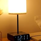 table lamp with alarm clock