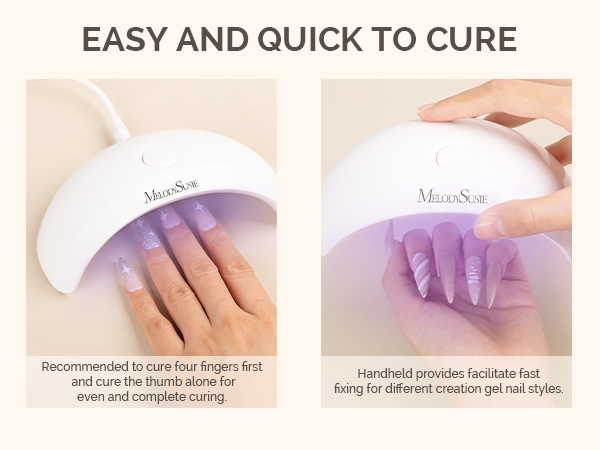 6W UV LED NAIL LAMP for Semi Cured Nail Strips