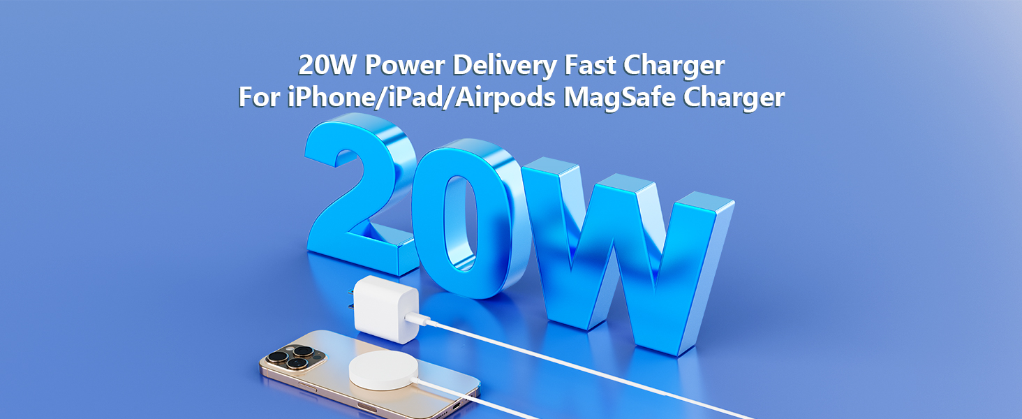 Apple MFi Certified 2Pack 20W USB-C Charger iPhone Charger Fast Charging Adapter Type-C Wall Charge