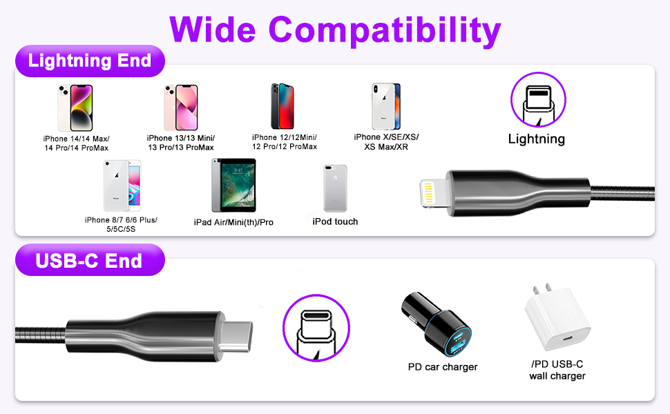 metal lightning cord