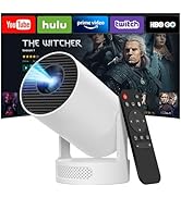 Mini Projector with WiFi 6 and Bluetooth 5.4, Portable Projector 4K Support, 260 ANSI, 5W Soundba...