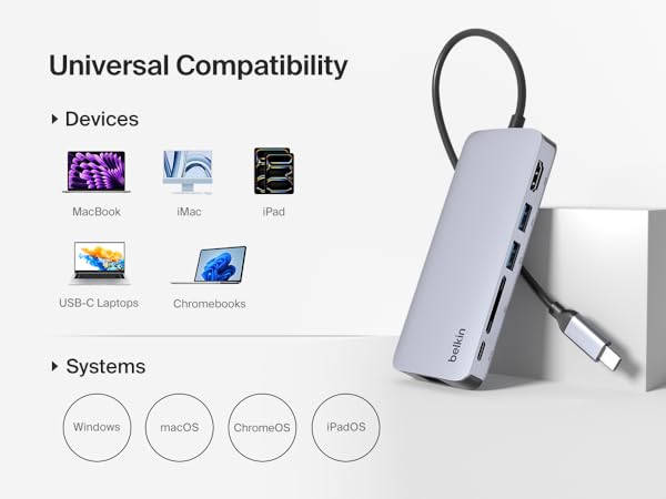 Connect USB-C 6-in-1 Multiport Hub