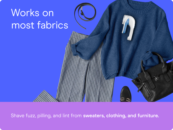 Conair fabric shaver sweater lint depiller defuzzer clothing adjustable large head revive furniture