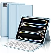 BORIYUAN Keyboard Case for New iPad Pro 13 Inch (M4) 2024, Detachable Wireless Bluetooth Keyboard...