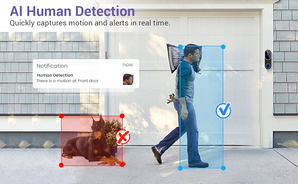 wifi doorbell AI-Powered Smart Detection