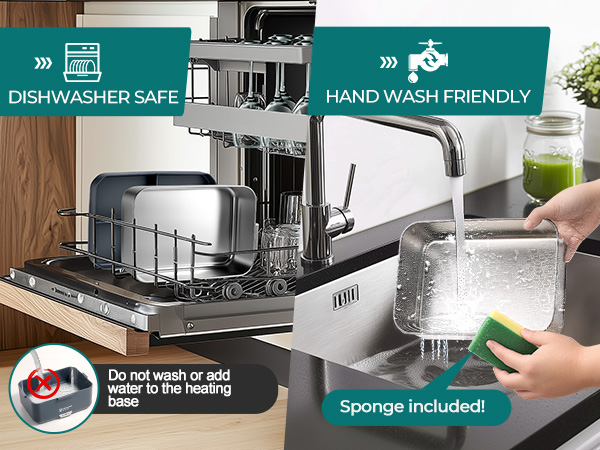 Dishwasher safe accessories. Comes with 1 free sponge.