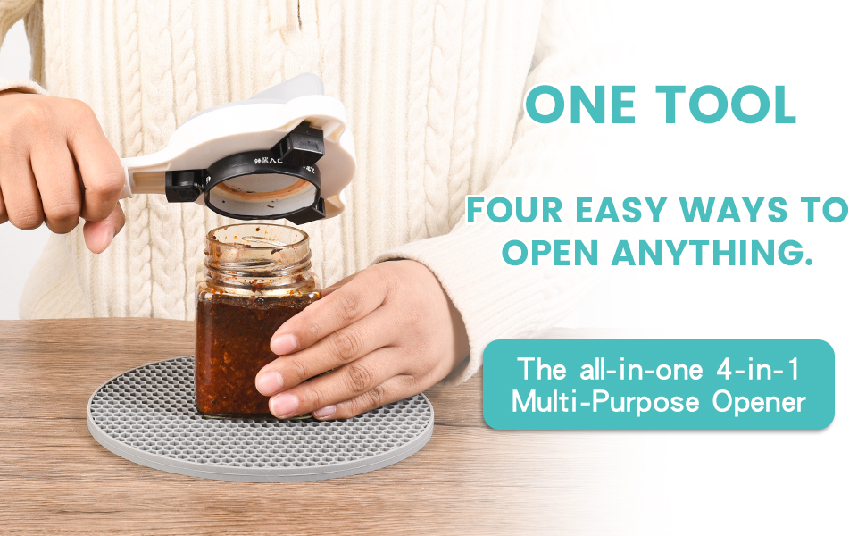 all in one 4-in-1 jar opener